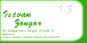 istvan zongor business card